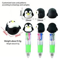 Stylo bille miniature personnalisé en forme de poupée de dessin animé mignonne, accessoire de stylo de comptabilité manuel décoratif
