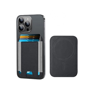 Leather Phone Wallet Magnetic Card Wallet Organizer Secure Design with Card Slot for <b>iPhone</b> Series - Product Image 1