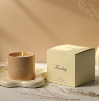 Velas Aromáticas de Cera de Soja con Fragancia de Aceites Esenciales, Hechas a Mano, en Taza de Cerámica Personalizada, de Alta Gama, para Decoración y Recuerdos