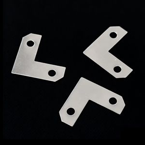 Support d'angle en métal en forme de L, 1 mm, galvanisé à chaud, pour la fixation des cadres de portes et de fenêtres - Product Image 1