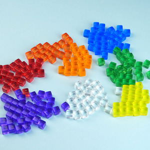 Dados Transparentes de Colores, Mini Cubos Acrílicos para Manualidades, Piezas de Juegos de Mesa Personalizadas, Fichas de Juego de Mesa, Contadores de Juegos de Cartas - Product Image 6
