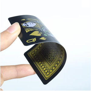 Cartes plaquées de taille de <span class=keywords><strong>poker</strong></span> professionnel-Plastique personnalisé pour les événements de casino et de villégiature Grand jeu de cartes de caractère pour les fêtes - Product Image 4