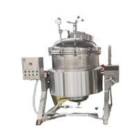 Industriële drukketel 100L-500L, 500L voor de verwerking van vleesproducten, soep, visproducten en bouillon.