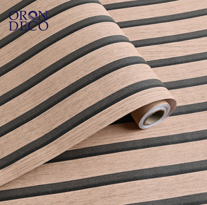 Paneles de pared de vinilo de PVC autoadhesivos ORON DECO, <span class=keywords><strong>papel</strong></span> tapiz impermeable con textura de madera <span class=keywords><strong>para</strong></span> dormitorio, pegatinas de pared 3D Peel and Stick - Product Image 1