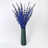 YL 55cm Buket Melati Buatan Berlapis PE, Bunga Plum dan Forsythia dengan Warna Cat untuk Dekorasi Rumah, Ornamen Liburan, Stok Tersedia