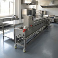 Friteuse Électrique/Gaz Automatique HUAGANG CE en Acier Inoxydable 304 pour Bananes, Plantains, Frites et Nuggets de Poulet