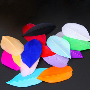 Offerta Speciale: Piume di Oca Naturali 5-8 cm, Punte di Piume Tinte per Cappelli, Artigianato e Fai-da-Te - Product Image 1