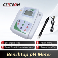 Testeur de laboratoire portable haute précision avec étalonnage automatique pour l'eau pH mètre