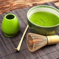 Poudre de thé vert Matcha biologique en vrac, thé en vrac sain et minceur, disponible en sachet, en boîte ou en bouteille
