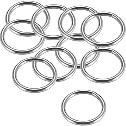Ss304/316 Tas O Ring Lassen Naadloze Metalen O-Ring Gelaste Roestvrijstalen Ronde Ring