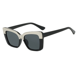 Kedun <b>Square</b> Color Block UV400 Polarized Women Sunglasses Fashion Sun Protection Street Style High-end European American Trend - Product Image 2