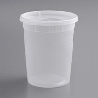 24 Oz. Couvercle de Deli à encastrer personnalisable translucide micro-ondable