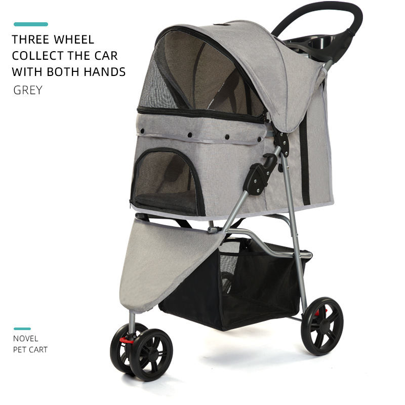 Three-Wheeled Gray (Two-Hand Folding)