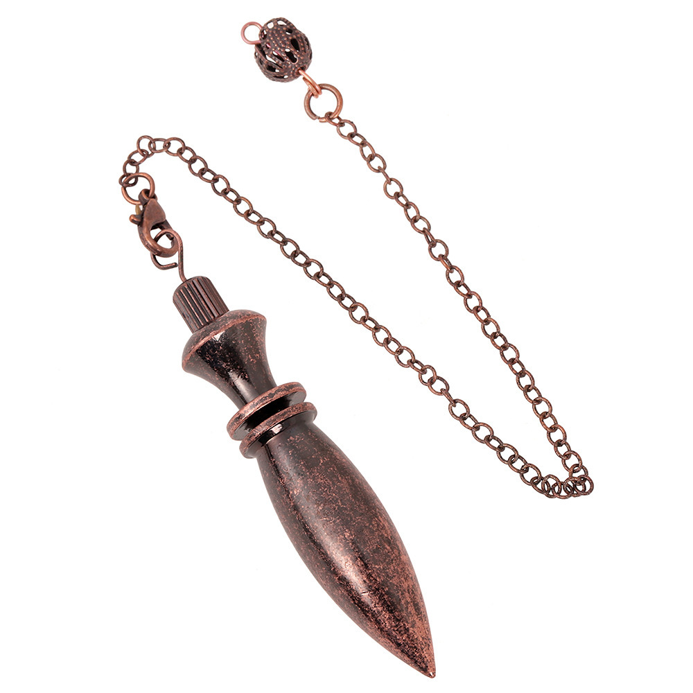 Pendentif B en métal marron
