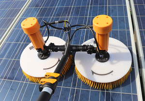 Cepillo de Limpieza de Paneles Solares Fotovoltaicos de Doble Cabezal con Barra Telescópica, Herramienta de Lavado Portátil de Alta Eficiencia - Product Image 5