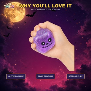 Chauve-souris Squishy Personnalisée d'<span class=keywords><strong>Halloween</strong></span> Effrayante à Remontée Lente, Anti-stress, Jouet Sensoriel Mignon Extensible, Cadeau pour Enfants et Adultes, à Presser - Product Image 2
