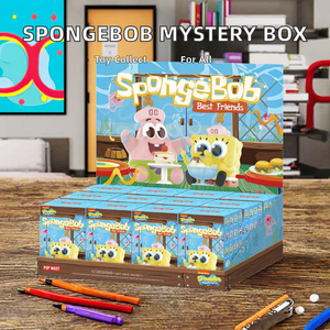 Figura Coleccionable Original y Auténtica de Popmart de la Serie <span class=keywords><strong>Mejores</strong></span> Amigos de Bob Esponja, Peluche a Escala 1/6 en Caja Ciega, Muñeco Misterioso - Product Image 2