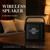 Enceinte Bluetooth portable avec lumière RGB, Bluetooth 5.0, batterie 12000 mAh et poignée pour karaoké en extérieur