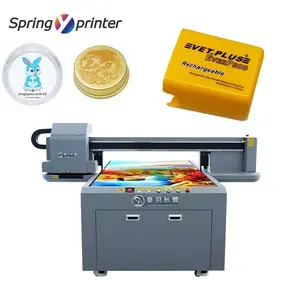 Nieuwe Inkjetprinters Multifunctionele Commerciële UV-Printer Uv Flatbed Printer Telefoonhoesje Muismat Schoen Afdrukken