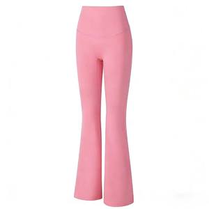 Pantalons de yoga évasés multicolores, tissu extensible et doux pour la peau, coupe évasée pour sublimer la silhouette des jambes, entraînement de yoga et de Pilates, exclusif et personnalisé - Product Image 1