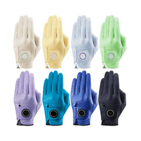 Gants de golf pour homme en PU imperméable, personnalisés OEM, avec logo, main gauche