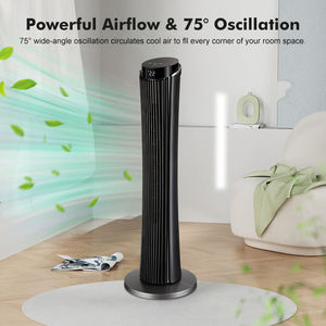 Ventilatore a Torre Senza Pale di Alta Qualità, Silenzioso, Controllato da Computer, con Telecomando, Velocità del Vento Regolabile e Timer - Product Image 2