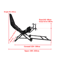 Nouveau jeu Sim Racing Rig jeu de voiture simulateur de conduite support de volant pliable pour les petits espaces de vie