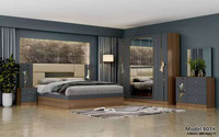 Ensembles de lit pour maisons de taille King Size ensembles de meubles de chambre à coucher double à ossature en bois meubles de chambre à coucher de style turc
