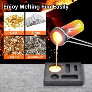 Topyro 1/2/3kg Graphittiegel für Mini-Metallschmelzöfen zur Schmelze von Gold, Silber, Aluminium und Stahl, Schmuckgussmaschine - Product Image 5