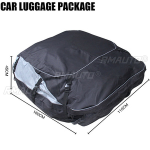 Sac de toit de voiture 160x110x45CM, sac de transport de bagages imperméable pour toit de voiture, sac de rangement pour toit de voiture, sac de toit pliable pour SUV, fourgonnette, sacs de toit 600D Oxford - Product Image 3