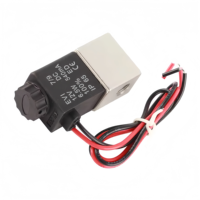 Vanne de compresseur 1/4'' normalement fermée, électrovannes pneumatiques en aluminium 12V 24V pour air, eau, huile