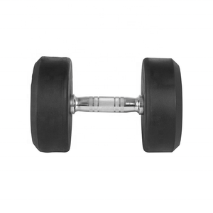 Mancuerna de goma encajonada, peso de hierro fundido con Mango antideslizante, mancuerna, equipo de entrenamiento de fuerza, accesorios de gimnasio en casa - Product Image 5