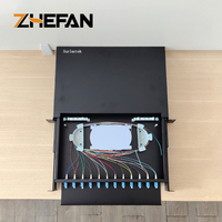 Boîtier de distribution de câbles optiques ZHEFAN FTTH à 24 ports avec cassette de raccordement