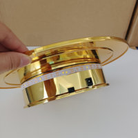 Présentoir Rotatif Or Argent avec Lumière LED pour Marchandises (Chaussures, Sacs, Objets Artisanaux) – Plateau Tournant Charge 5 kg