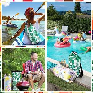 Bolsa seca impermeable de Pvc, bolsa seca impermeable con parte superior enrollable de Palma, 5L, 10L, 20L, 30L, bolsa seca flotante para natación en bote - Product Image 6