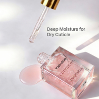 Huile à cuticules scintillante 15ml pour salon de manucure, cadeau, huile à cuticules personnalisée avec paillettes