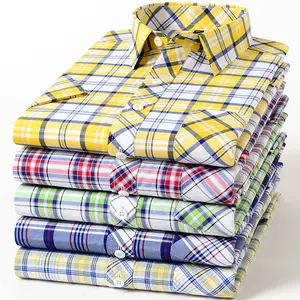New China Manufacturer Plaid Shirts For Men Summer Shirts For Men Latest Dress Design Trend