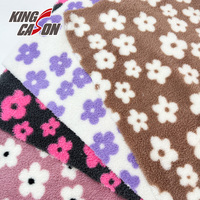 Kingcason Direktvertrieb Flauschige Wolkenähnliche Weichheit Hellfarbiger Doppelseitiger Blumendruck Shu-Velours-Fleece für den Ägyptischen Markt