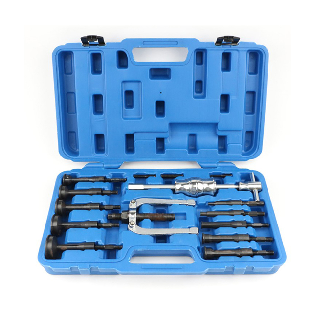 NACHEE 16pcs High Quality Carbon Steel Universal Motor Repair Inner Bearing Extractor Puller Set Easy Operation for Car Repair