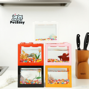 2025 nuova vendita calda Multi-funzionale ecologico scenico Desktop creativo ufficio mobili per la casa blocchi di costruzione Mini acquario - Product Image 2