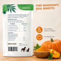 OEM ODM 100% Poudre de citrouille sans céréales, complément alimentaire pour chiens et chats