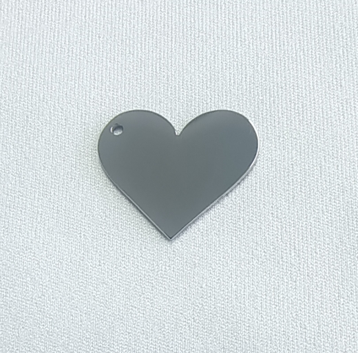 1pc extra cuore-argento