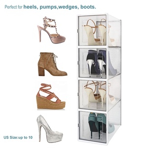 Kotak Sepatu Plastik Transparan Custom Pabrik - <span class=keywords><strong>Organizer</strong></span> Pakaian untuk Rumah, Dapur, Kamar Mandi, Ruang Tamu, Desain Multifungsi - Product Image 6