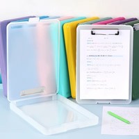 Portapapeles Resistente WEISHENG con Soporte para Bolígrafo, Carpeta de Plástico Colorida para Documentos, Organizador A4 de 338x250x40mm