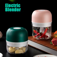 Mini Hachoir Électrique Sans Fil USB 250 ml, Broyeur Alimentaire Portable Automatique Pour Cuisine, Mélangeur Hachoir à Ail