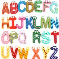 Jouet éducatif pour enfants réfrigérateur alphabet EVA mousse plastique réfrigérateur en bois lettres magnétiques