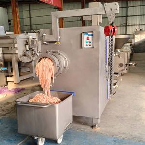 เครื่องบดเนื้อแช่แข็งและ<span class=keywords><strong>เนื้อ</strong></span>สดอุตสาหกรรมรุ่นใหม่ พร้อมวัสดุสแตนเลส SUS304 สำหรับสายการผลิตในโรงงานอาหาร - Product Image 4