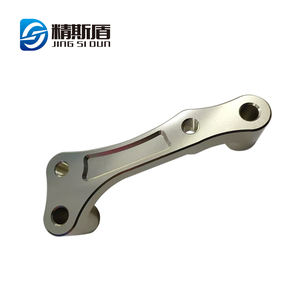 Soporte de pinza trasera de aluminio CNC para motocicleta, Manillar de aluminio cromado, abrazadera, cubierta superior, alambre de Metal duradero, EDM/brochado - Product Image 6