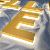 Enseigne en lettres encastrées personnalisées homologuées UL, lettres encastrées LED, enseigne lumineuse rétroéclairée, enseigne de magasin, lettres en métal