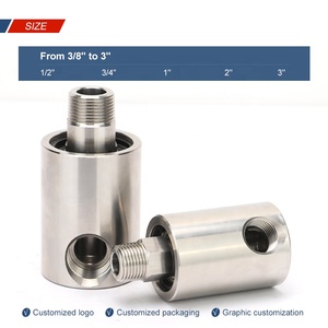 Raccords rotatifs en acier inoxydable pour machine <span class=keywords><strong>de</strong></span> lavage <span class=keywords><strong>de</strong></span> voitures, haute pression, hydraulique, huile, gaz, eau - Product Image 3
